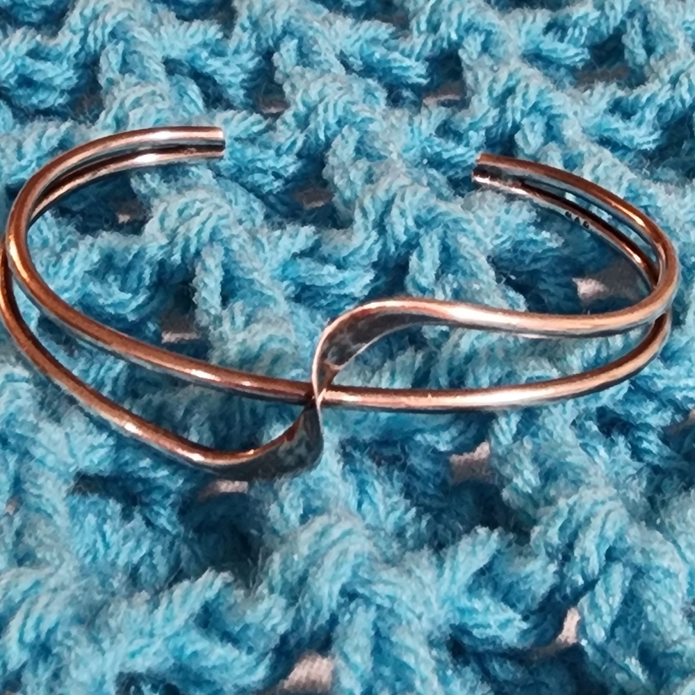 Elegant Sterling Silver Cuff Bracelet